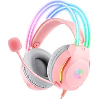 Onikuma Gaming headphones X26 Pink X26P