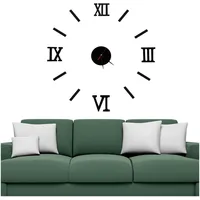 Saliekams,Sienas pulkstenis ar melniem romiešu cipariem Kx9712