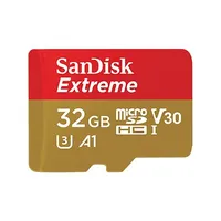 Sandisk atmiņas karte Extreme microSDHC 32Gb 100/60 Mb/S V30 A1 U3 4K Sdsqxaf-032G-Gn6Ma