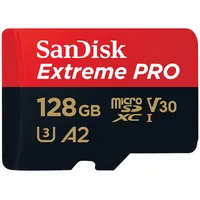 Sandisk atmiņas karte Extreme Pro microSDXC 128Gb 200/90 Mb/S Uhs-I U3 Sdsqxcd-128G-Gn6Ma