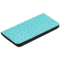 Tellur Book case Ostrich Genuine Leather for iPhone 7 turquoise T-Mlx44052