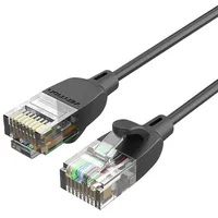 Vention Network Cable Utp Cat6A Ibibh Rj45 Ethernet 10Gbps 2M Black Slim Type
