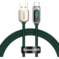 Baseus displeja kabelis no Usb līdz C tipam, 66 W, 1 m Zaļš Casx020006