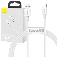 Baseus Superior sērijas kabelis no Usb uz Usb-C, 66 W, 1 m Balts Catys-02