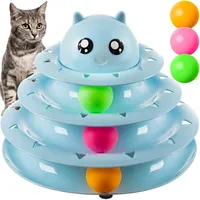 Kaķu rotaļlieta - tornis ar bumbiņām 16746-Uniw