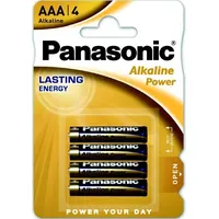 Panasonic Lr03-4Bb Alkaline Power Aaa Lr03 Blistera Iepakojumā 4Gb. 