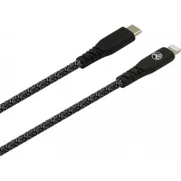 Tellur Green Data cable Type-C to Lightning 3A Pd60W 1M nylon black T-Mlx48743