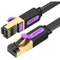 Vention Flat Network Cable Utp Cat7 Icabk Rj45 Ethernet 10Gbps 8M Black
