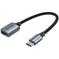 Vention Usb-C 2.0 Male to Usb Female Otg Cable Ccwhb 0.15M, 2A, Gray