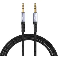 Vipfan Cable L11 mini jack 3.5Mm Aux, 1M, gold plated Grey