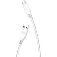 Dudao Usb to Usb-C Cable L2T 5A, 2M White Type-C