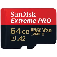 Sandisk atmiņas karte Extreme Pro microSDXC 64Gb 200/90 Mb/S Uhs-I U3 Sdsqxcu-064G-Gn6Ma