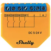 Shelly Wi-Fi Controller Plus i4 Dc, 4-Digital inputs