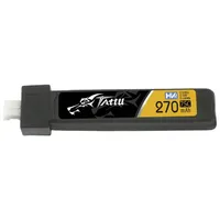 Tattu Battery Lipo 270Mah 3.8V 75C 1S1P Jst-Phr 2.0 5Pcs Taa2701S75Ph5