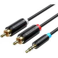 Vention Cable Audio 3.5Mm to 2X Rca Bclbg 1.5M Black
