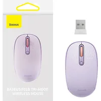 Baseus Wireless mouse F01B Tri-Mode 2.4G Bt 5.0 1600 Dpi Purple B01055503513-00