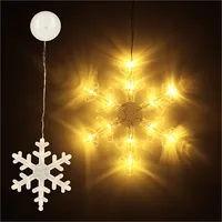 Led lampiņas piekarināmas Ziemassvētku dekorācijas sniegpārsliņa 45Cm 10 Kx52465