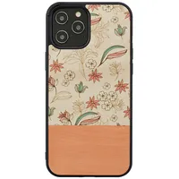 ManWood case for iPhone 12 Pro Max pink flower black T-Mlx44676