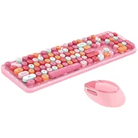 Mofii bezvadu tastatūra  peles komplekts Sweet 2.4G Rozā Smk-623387Ag Pink