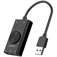 Orico multifunction Usb 2.0 External Sound Card, 10Cm Sc2-Bk-Ep