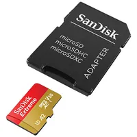 Sandisk Memory card Extreme microSDXC 256 Gb 190/130 Mb/S Uhs-I U3 Sdsqxav-256G-Gn6Ma