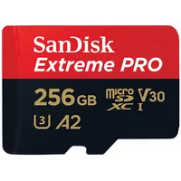 Sandisk Memory card Extreme Pro microSDXC 256Gb 200/140 Mb/S Uhs-I U3 Sdsqxcd-256G-Gn6Ma