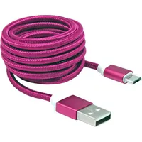 Sbox Usb-Micro Usb M/M 1.5M Usb-10315P pitaya pink T-Mlx35549