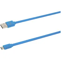 Tellur Data cable, Usb to Micro Usb, 1M blue T-Mlx38483