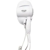 Adler Hair dryer for hotel and swimming pool Ad 2252 1600 W matu fēns balts