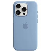 Apple iPhone 15 Pro Silicone Case with Magsafe - Winter Blue Mt1L3 Mt1L3Zm/A