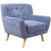 Atpūtas krēsls Rihanna 93X84Xh87Cm, zils audums 4741243286054