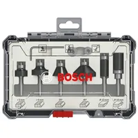 Bosch 6-Daļīgs frēžu kompl. 6 mm kāts, TrimEdging 2607017468