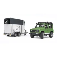 Bruder Land Rover with Horse Trailer 02592