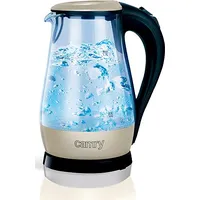 Camry Cr 1251 Standard kettle, Glass, Glass/Black, 2000 W, 360 rotational base, 1.7 L 1251W