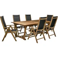 Dārza mēbeļu komplekts Future, galds un 6 krēsli 2782, pagarināms, koks akācija, apdare pi 4741617103925