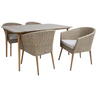 Dārza mēbeļu komplekts Norway galds, 4 krēsli 4741617106841