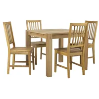 Dining set Chicago New with 4-Chairs 19954, oak 4741617106537