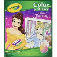 Disney Princess Crayola Princeses krāsojamā grāmata ar uzlīmēm 04-0202