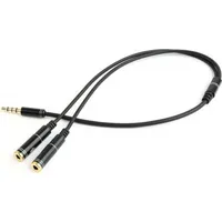 Gembird 3.5Mm audio  microphone adapter 0.2M cable Cca-417M