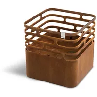 Hofats 020102 Cube Fire Basket Rusty 440105