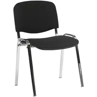 Klienta krēsls Iso 54,5Xd42,5Xh82/47Cm, sēdeklisaudums, krāsa melns, rāmis hroms 5900978032759