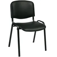 Klienta krēsls Iso 54,5Xd42,5Xh82/47Cm, sēdvieta ādas imitācija, krāsa melns, rāmis melns 5900978040761