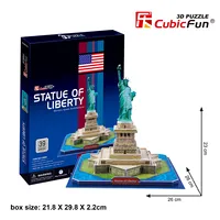 Statue Of Liberty U.s.a Cubicfun C080H 3D Puzzle 