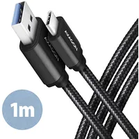 Axagon Data and charging Usb 3.2 Gen 1 cable lengh m. 3A. Black Bucm3-Am10Ab