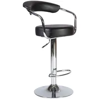 Bāra krēsls Leon 51X47Xh90-108Cm, sēdeklis ādas imitācija, krāsa melns 4741243277694