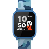 Canyon kids smart watch, 1.3 inches Ips full touch screen, blue plastic body, Ip68 waterproof, Bt5.0 Cne-Kw33Bl
