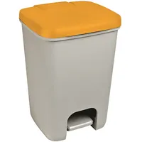 Curver Atkritumu tvertne Essentials 20L pelēks/dzeltens 0800759N04