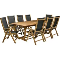 Dārza mēbeļu komplekts Future, galds un 8 krēsli 2782, pagarināms 4741617104069