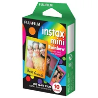 Fujifilm Instax Mini Rainbow Instant Film Quantity 10, 86 x 54 mm Fuji 10