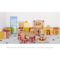 Goki Furniture for flexible puppets, kitchen 51951 Virtuvees mēbeļu komplekts 